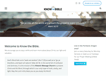 Tablet Screenshot of knowthebible.com